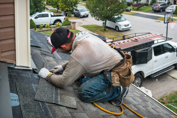 Professional Emergency Roof Repair technician working in Salem, NJ